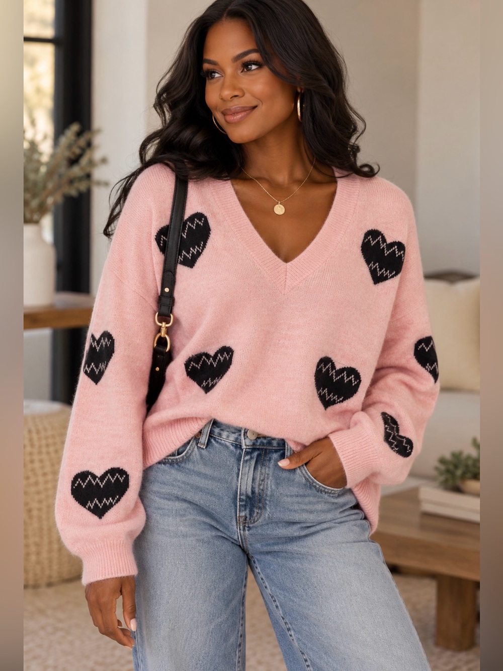 MIRACLE- Women’s soft pink sweater
